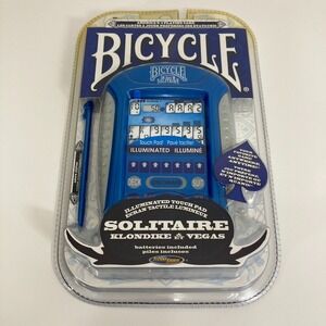 Bicycle Illuminated Touch Pad Solitaire Electronic Handheld Game 2008 New